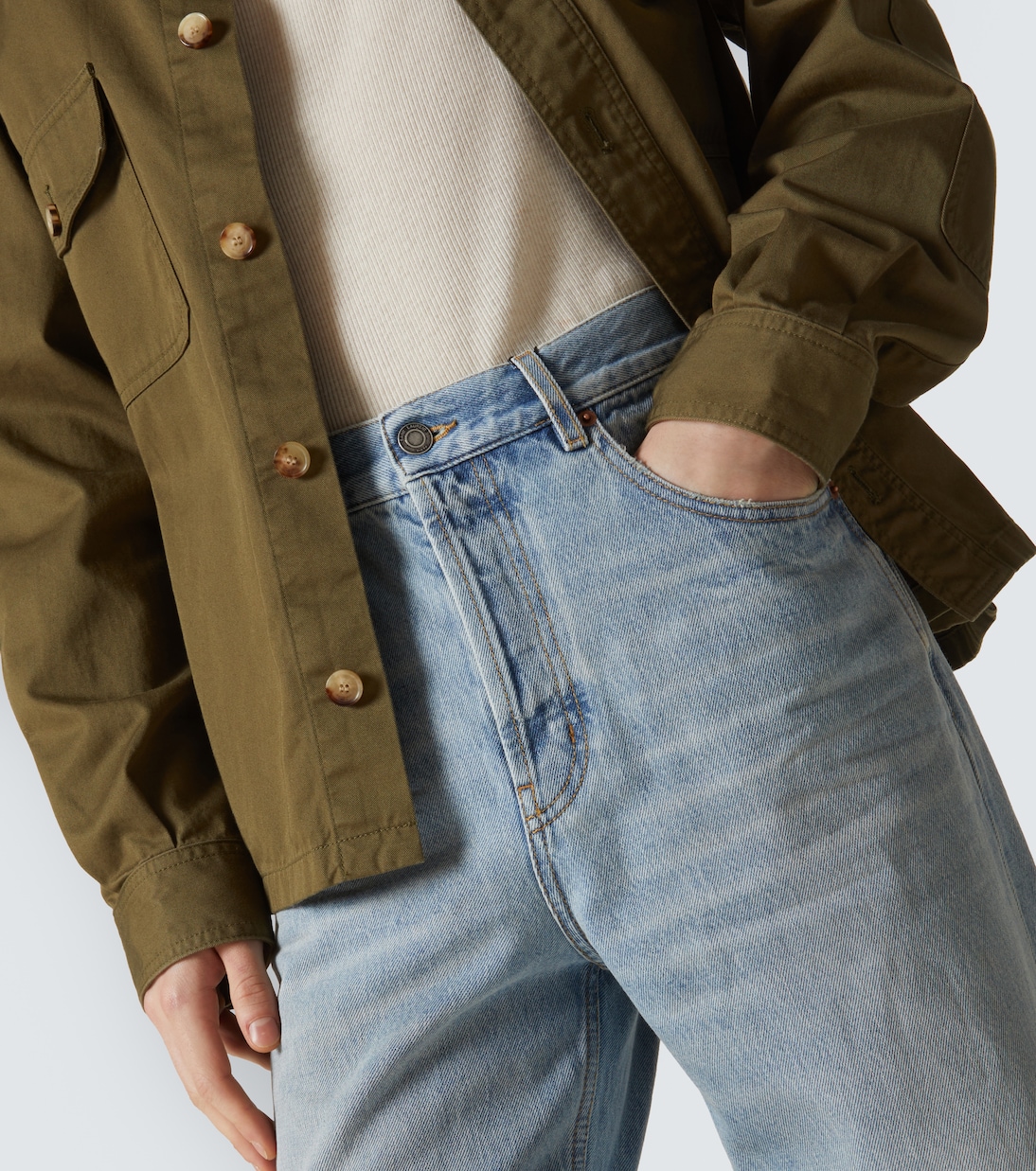 Jeans regular a vita media | Saint Laurent