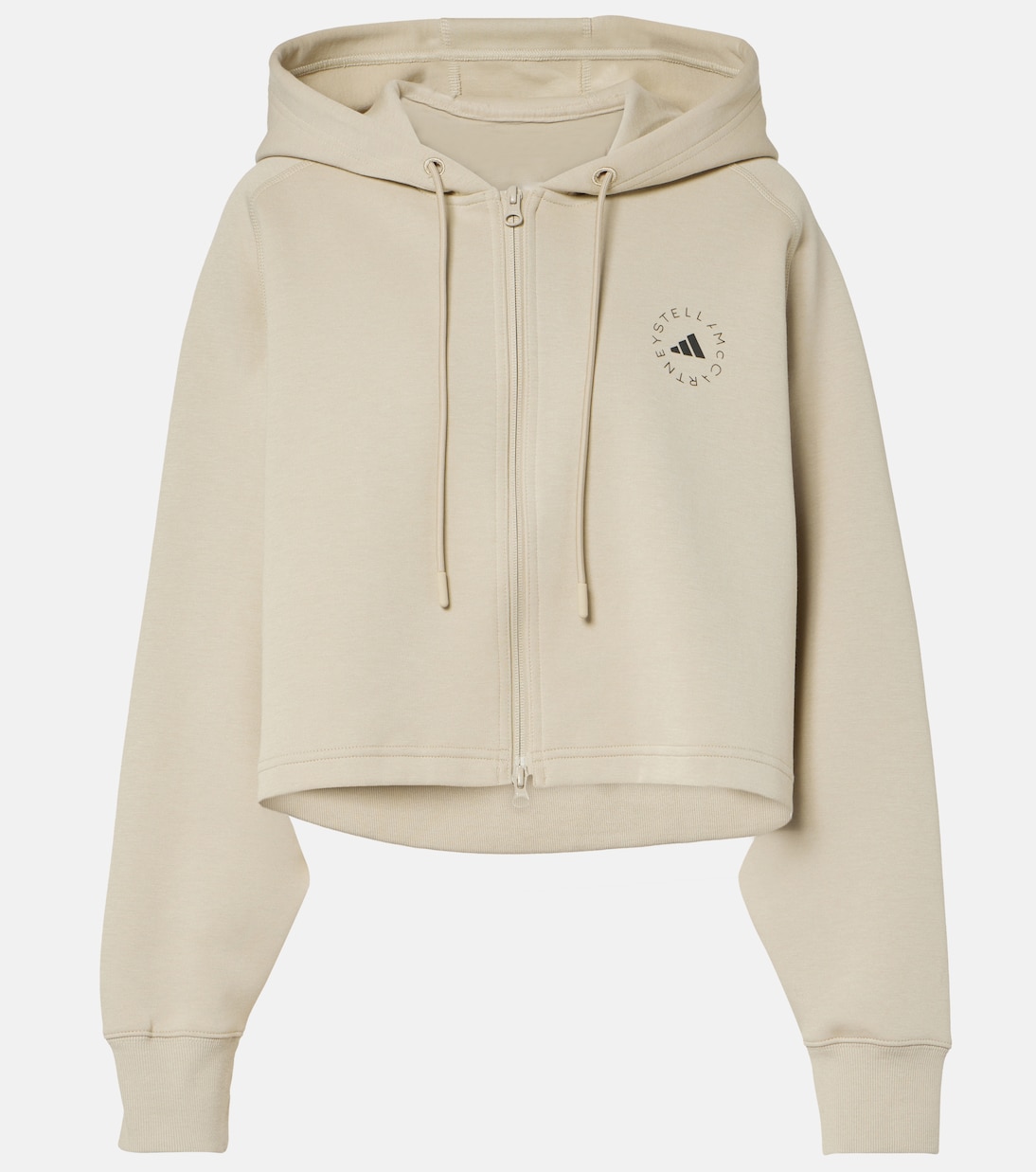 Sudadera cropped de mezcla de algodón | Adidas by Stella McCartney