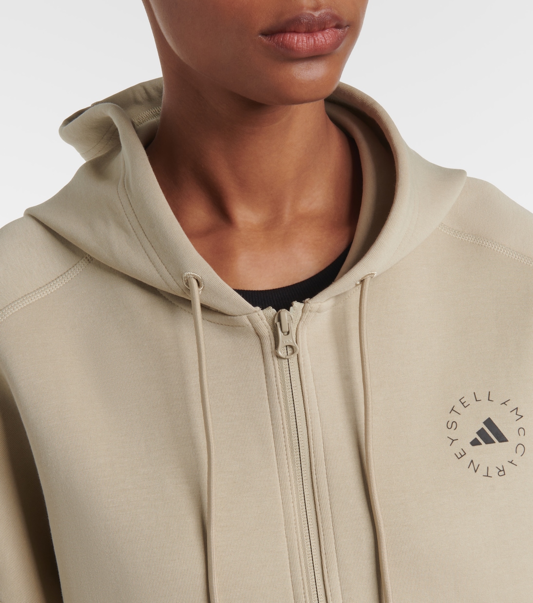 Sudadera cropped de mezcla de algodón | Adidas by Stella McCartney