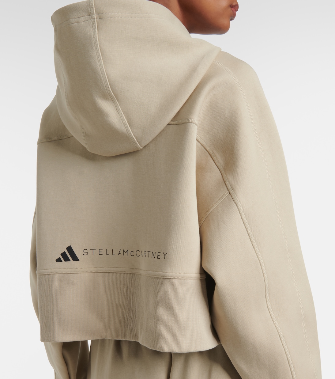 Sudadera cropped de mezcla de algodón | Adidas by Stella McCartney