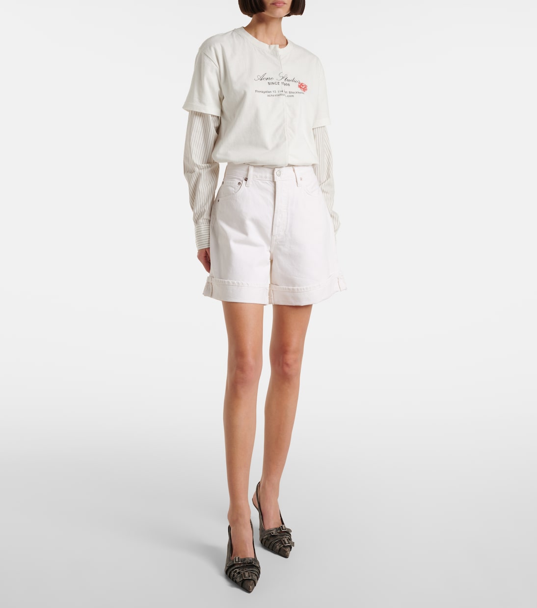 Shorts di jeans Dame a vita alta | Agolde