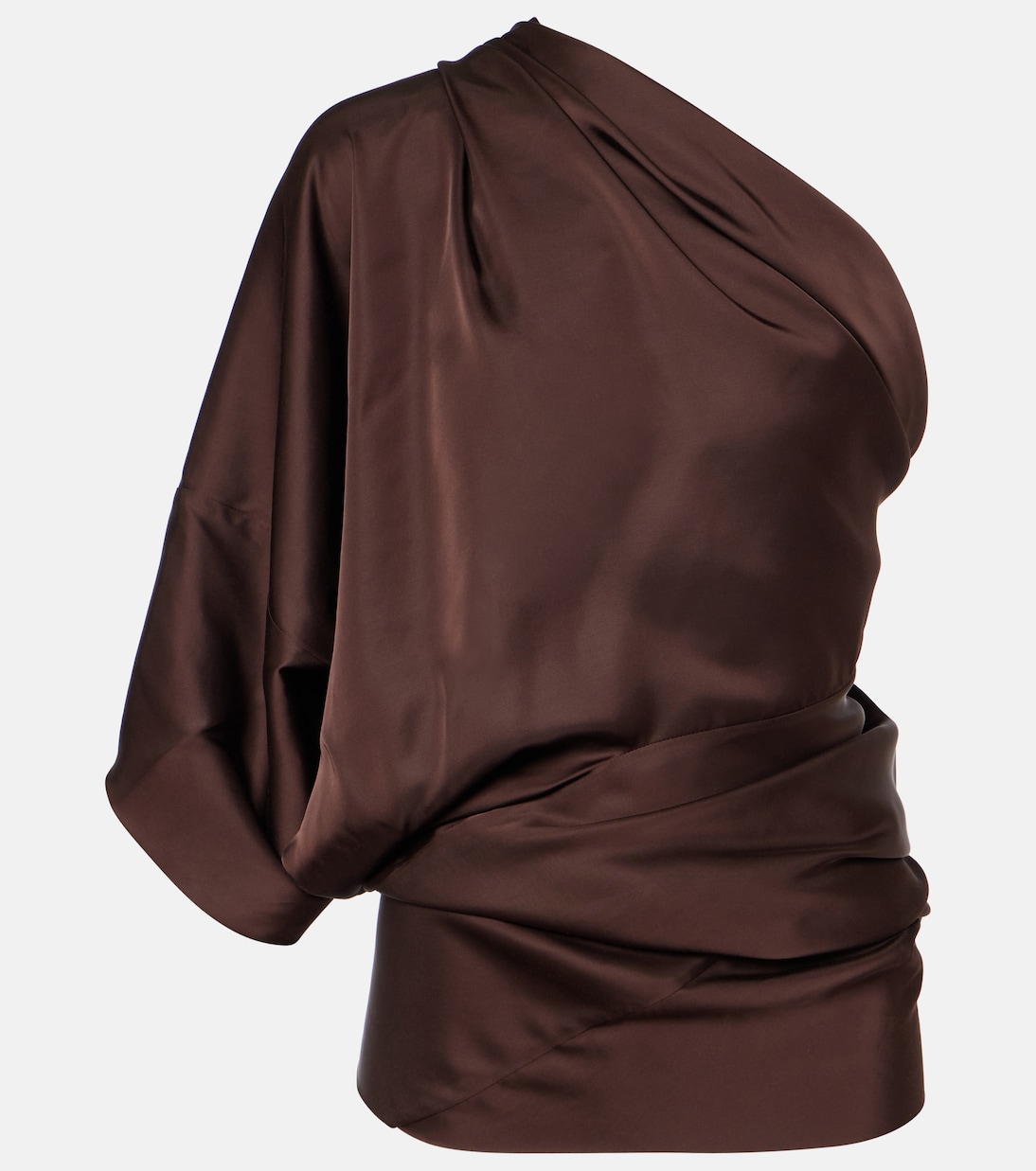 Hollywood charmeuse asymmetric top | Rick Owens