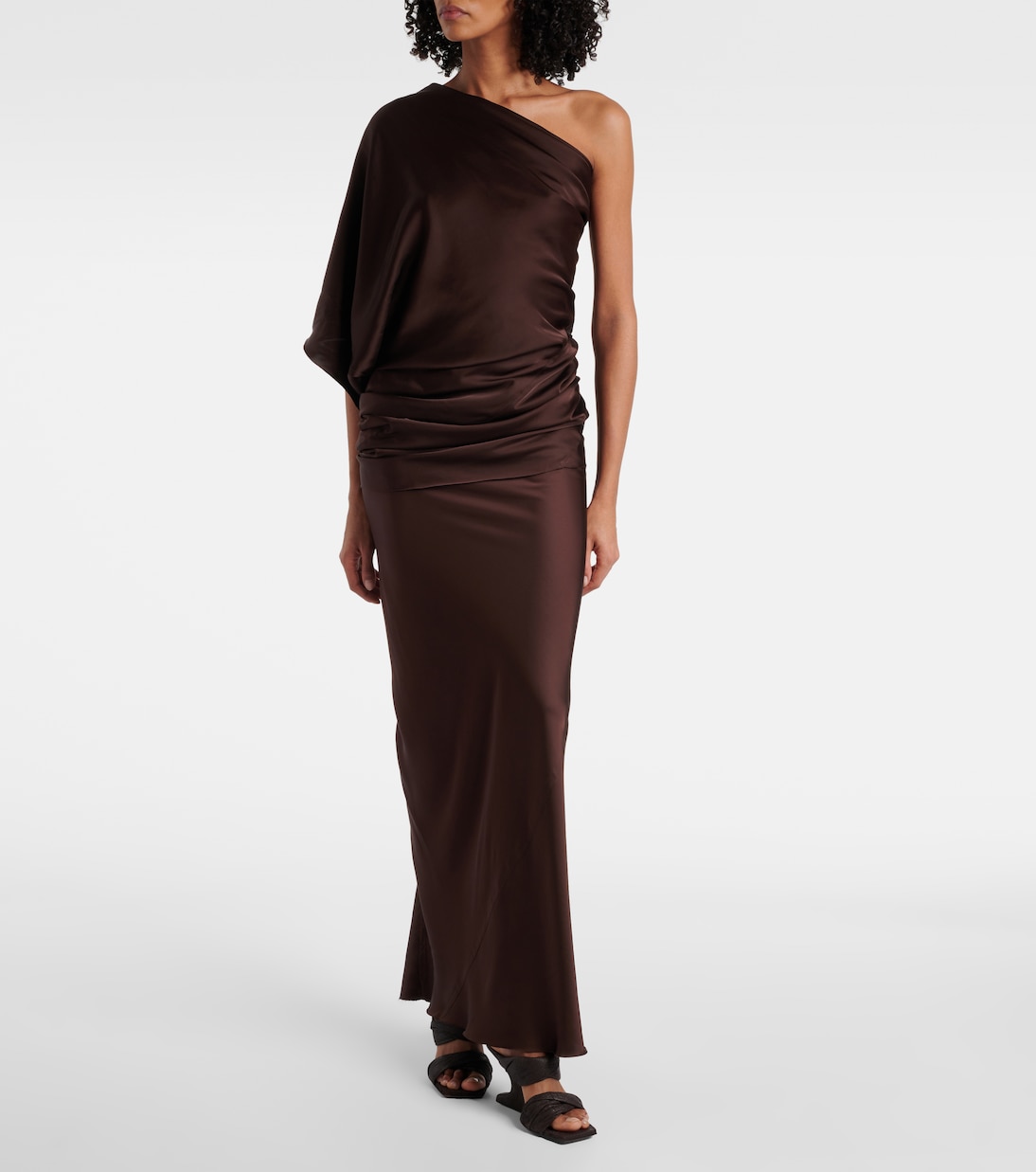 Hollywood charmeuse asymmetric top | Rick Owens