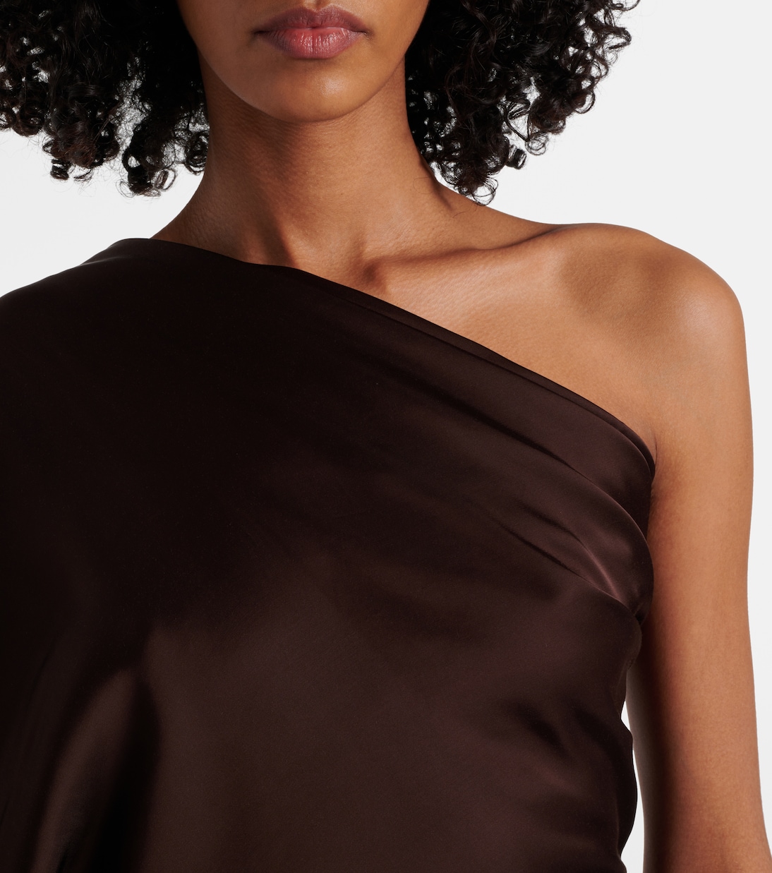 Hollywood charmeuse asymmetric top | Rick Owens