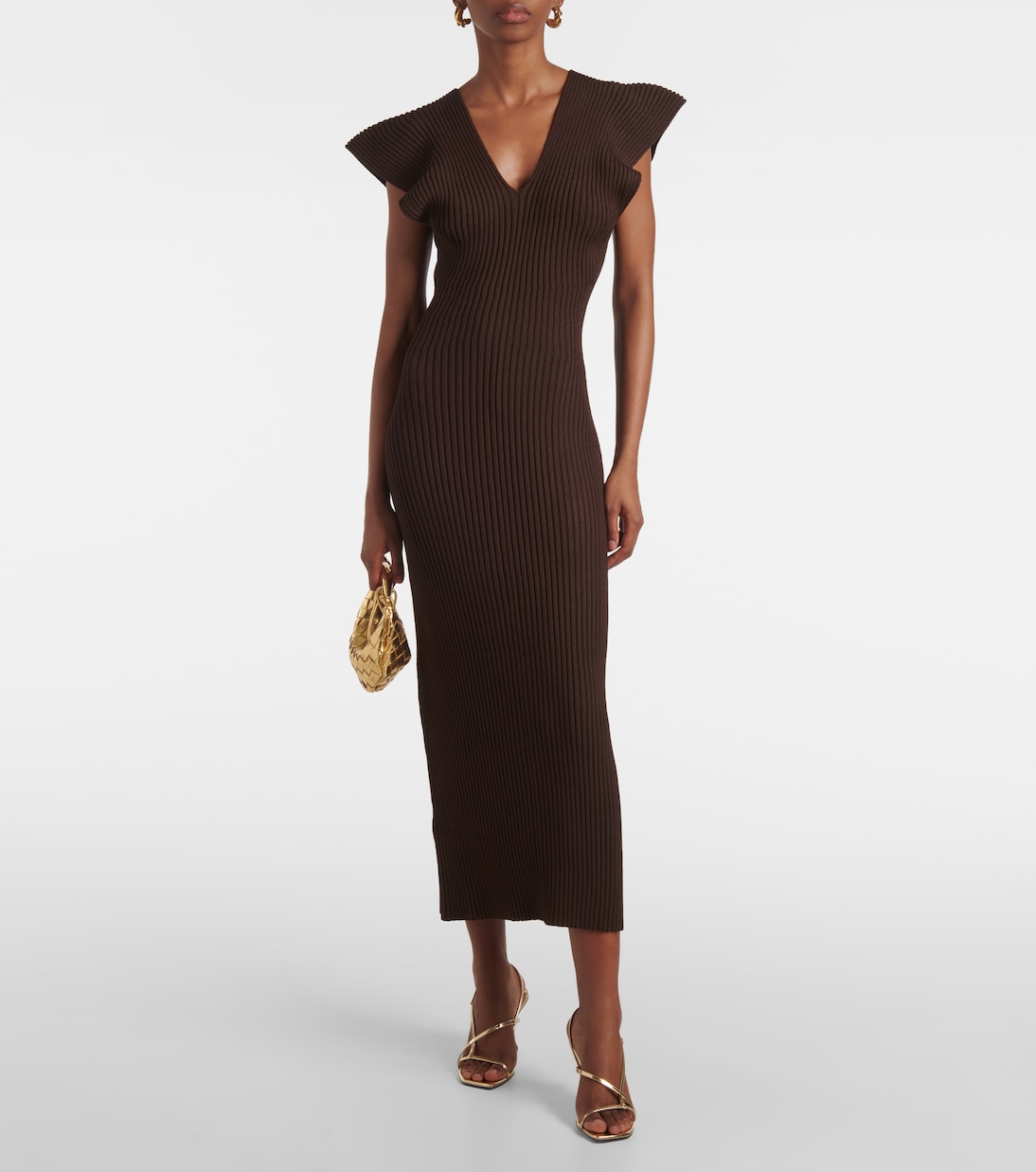 Abito lungo Trey in maglia a coste | Altuzarra