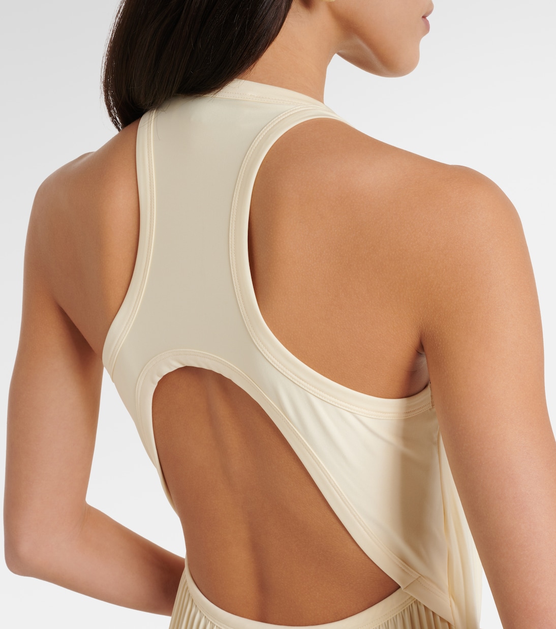Vestido largo Verdier plisado con escote halter | Sportmax