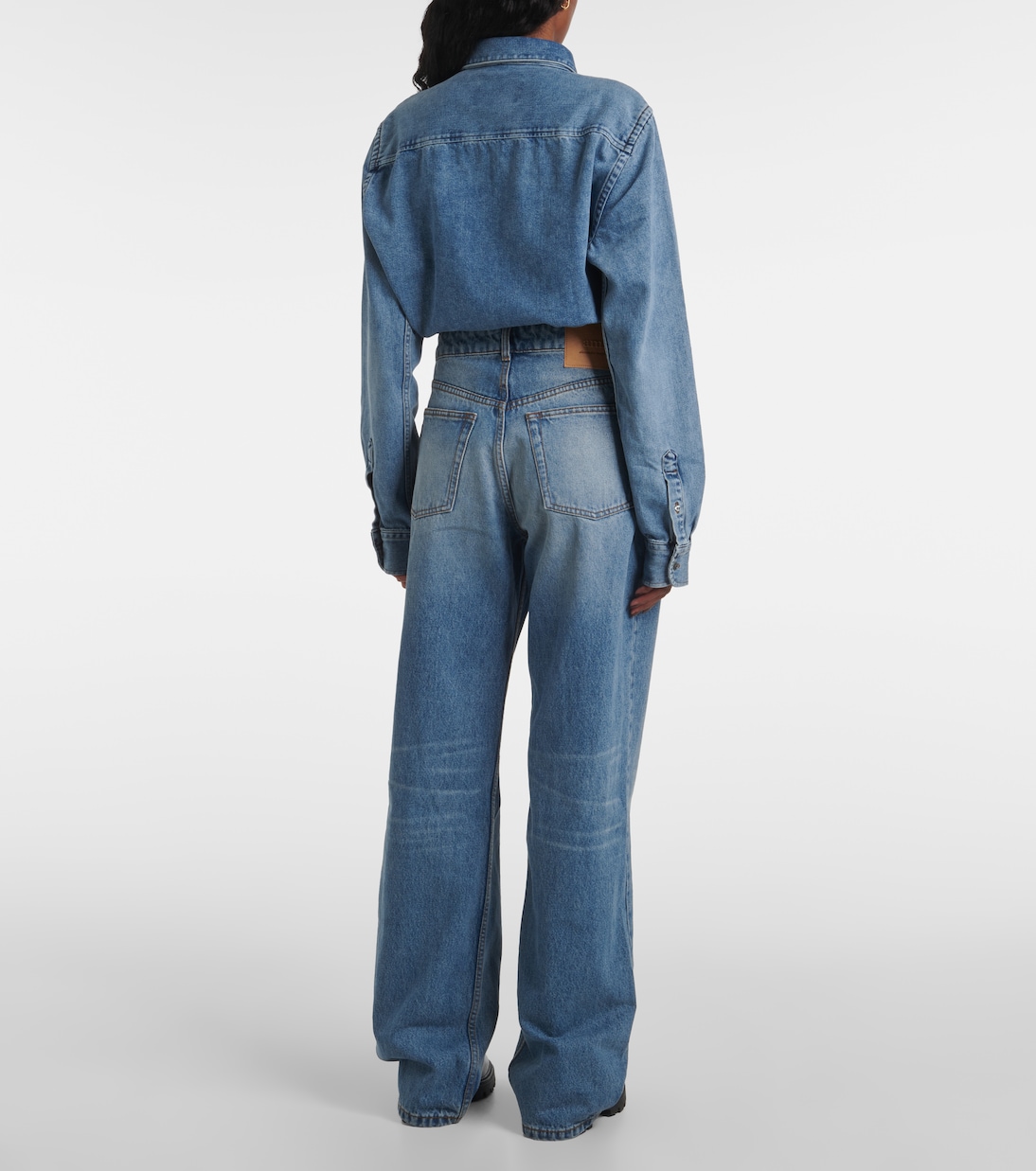 Jeans anchos de tiro alto | Ami Paris