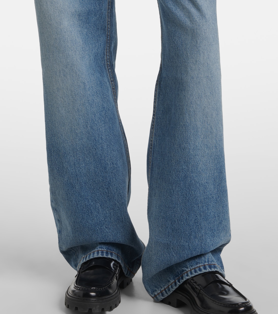 Jeans anchos de tiro alto | Ami Paris