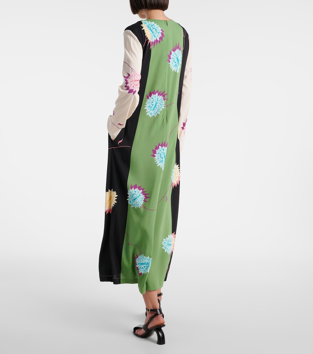 Swing printed jersey maxi dress | La DoubleJ