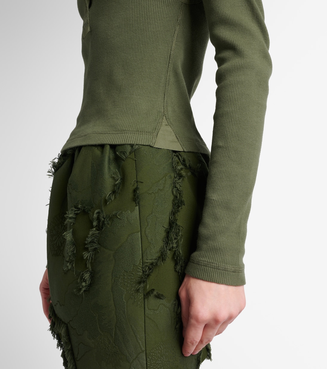 Pullover stile polo in cotone a coste | Gucci