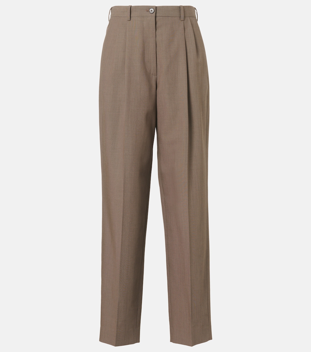 Pantalon droit Bryce en laine et soie | The Row
