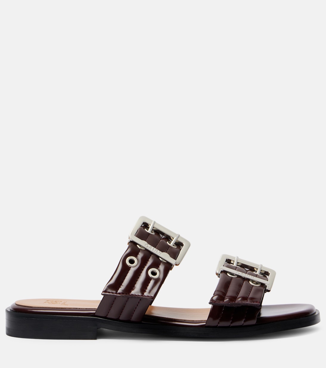 Faux leather sandals | Ganni