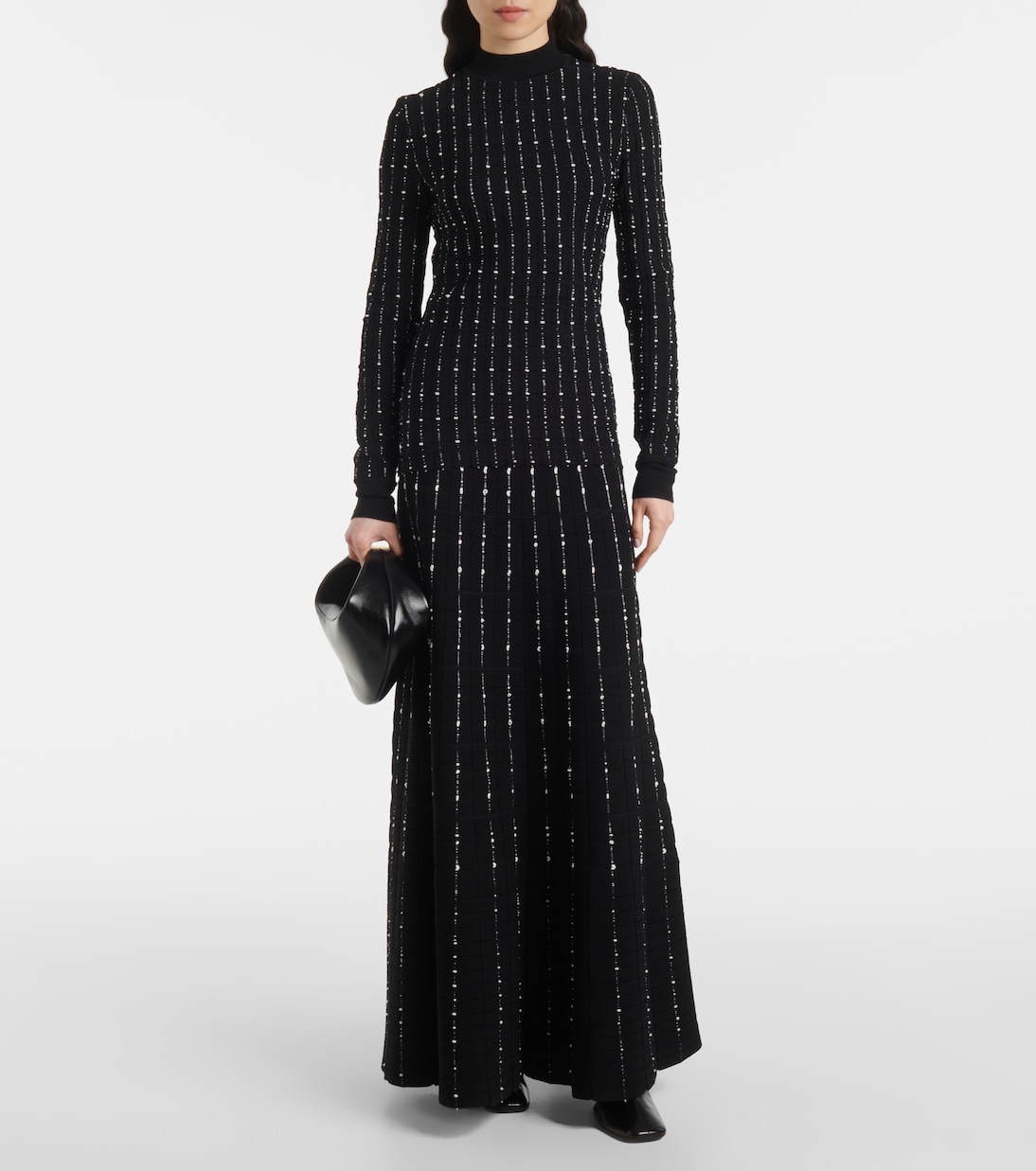 Ribbed-knit cotton-blend mockneck sweater | Joseph