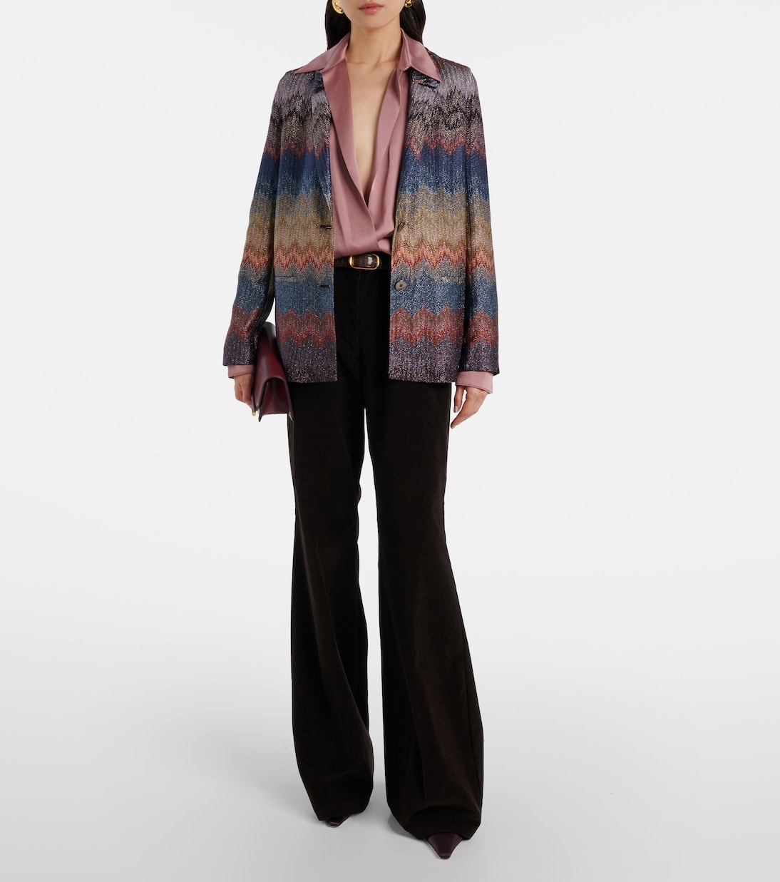 Zigzag lamé blazer | Missoni