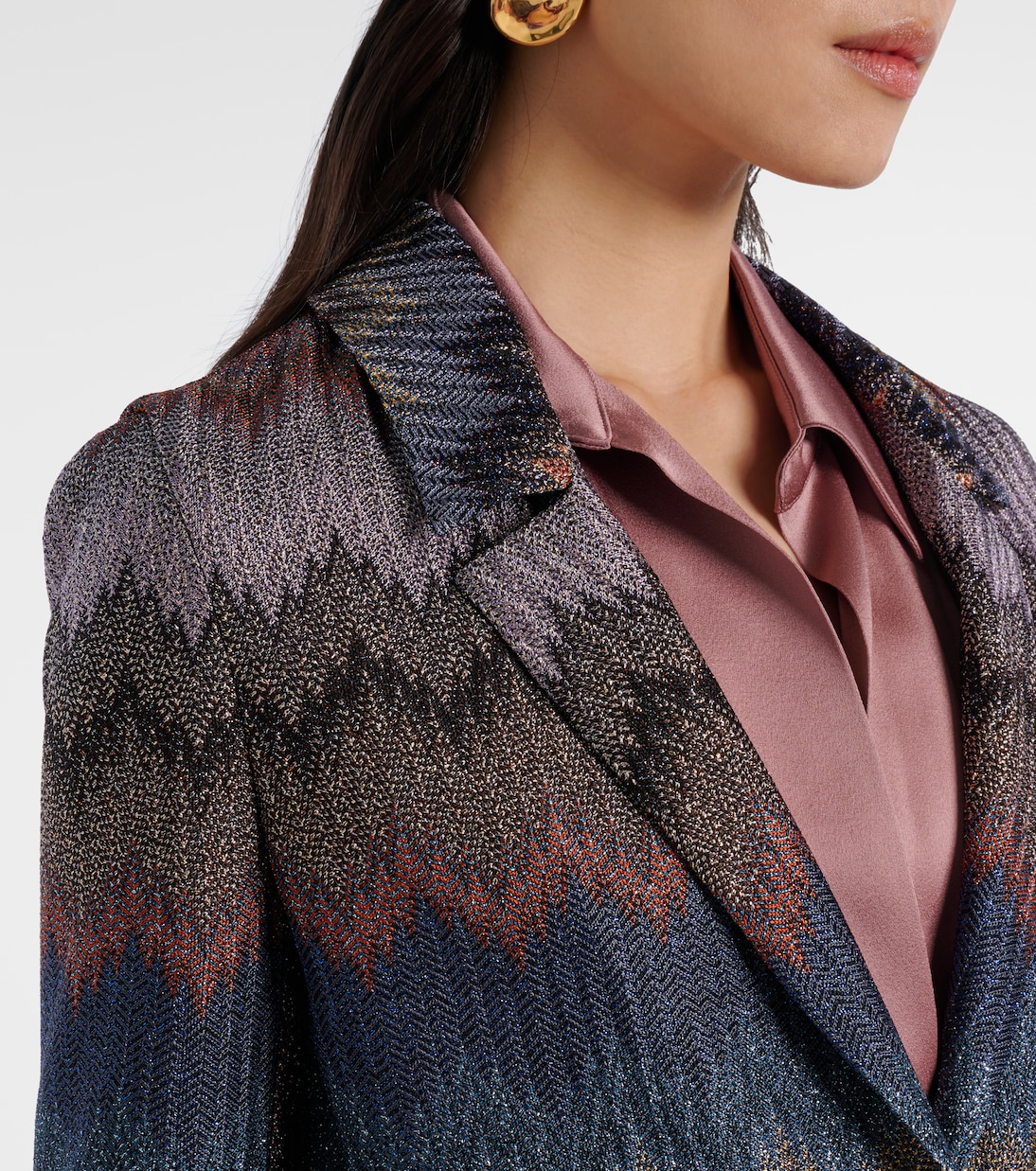 Zigzag lamé blazer | Missoni