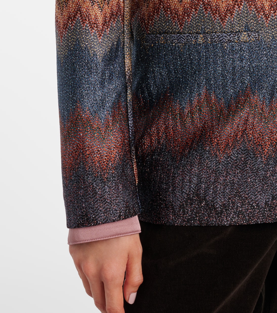 Zigzag lamé blazer | Missoni