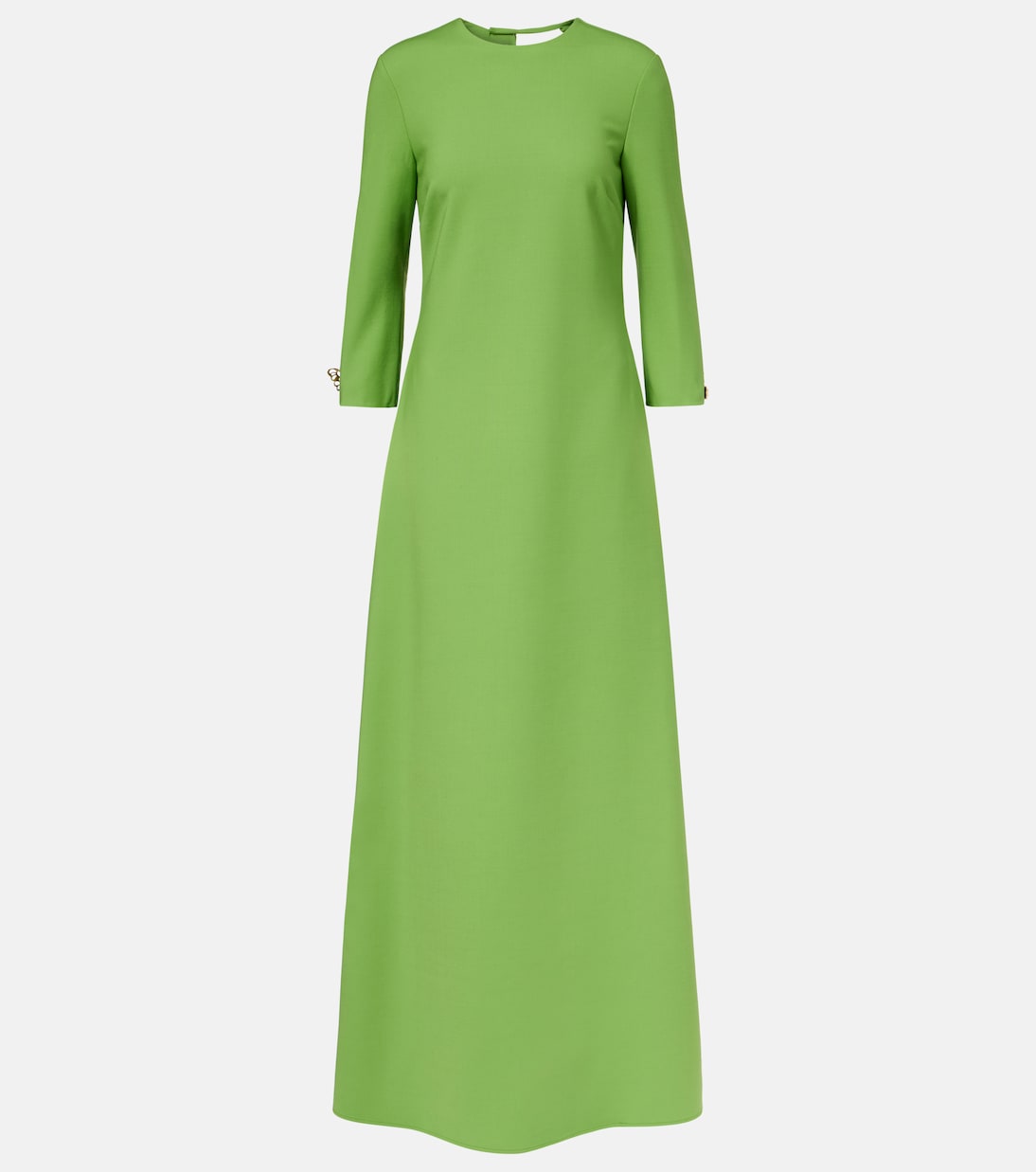 Embellished open-back wool-blend kaftan | Oscar de la Renta