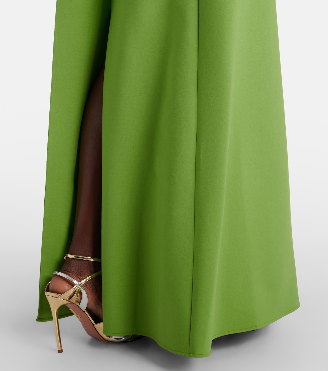 Embellished open-back wool-blend kaftan | Oscar de la Renta