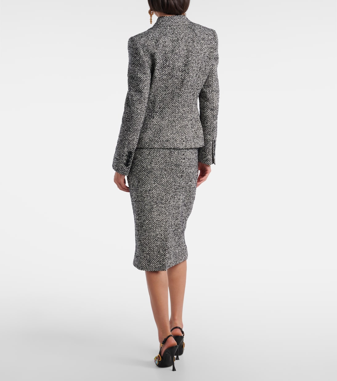 Double-breasted wool-blend jacket | Dolce&Gabbana