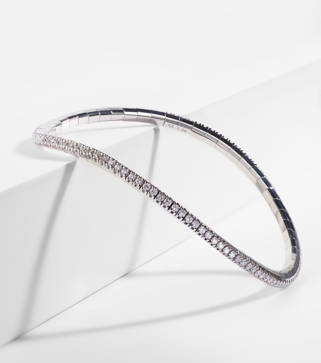 Pulsera Stretchy de oro blanco de 18 ct con diamantes | Bucherer Fine Jewellery