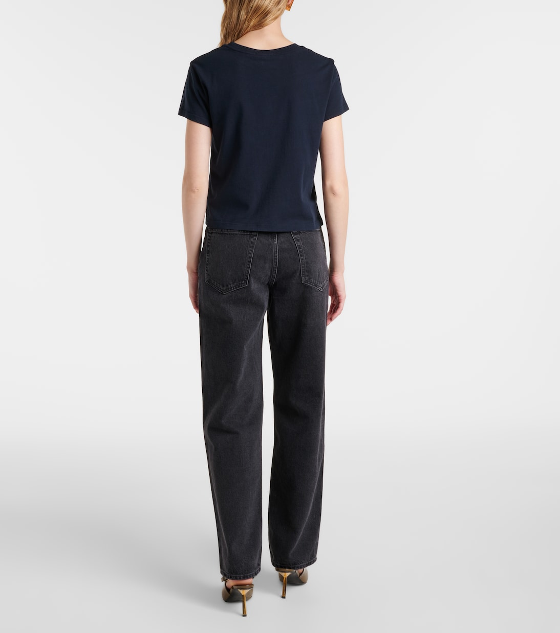 T-shirt Adine Shrunken in jersey di cotone | Agolde