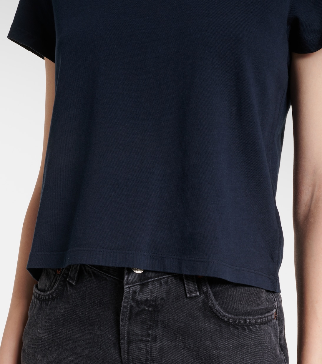 T-shirt Adine Shrunken in jersey di cotone | Agolde