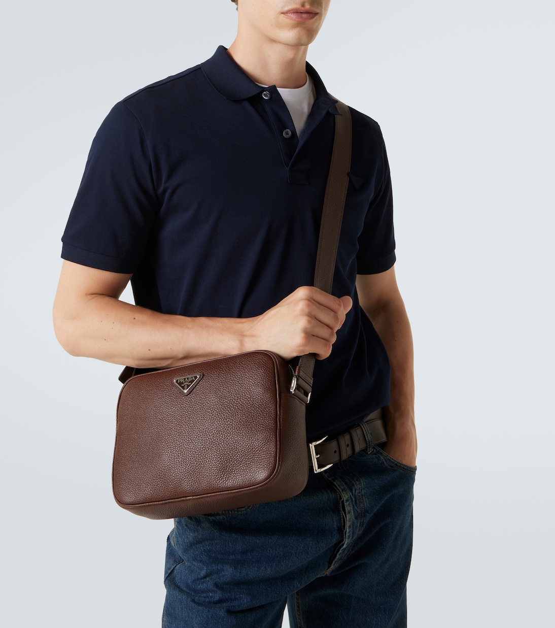 Sac en cuir à logo | Prada