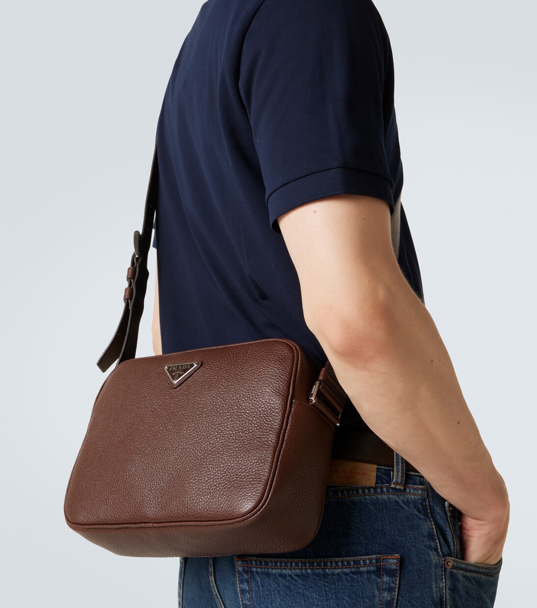 Sac en cuir à logo | Prada