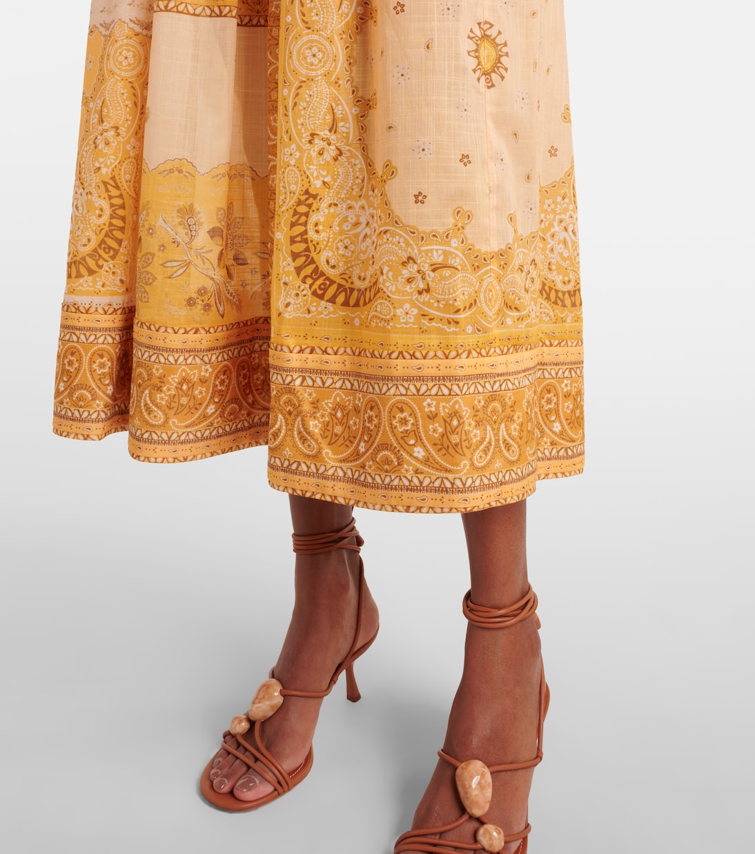Abito corsetto Lucky in cotone arricciato | Zimmermann