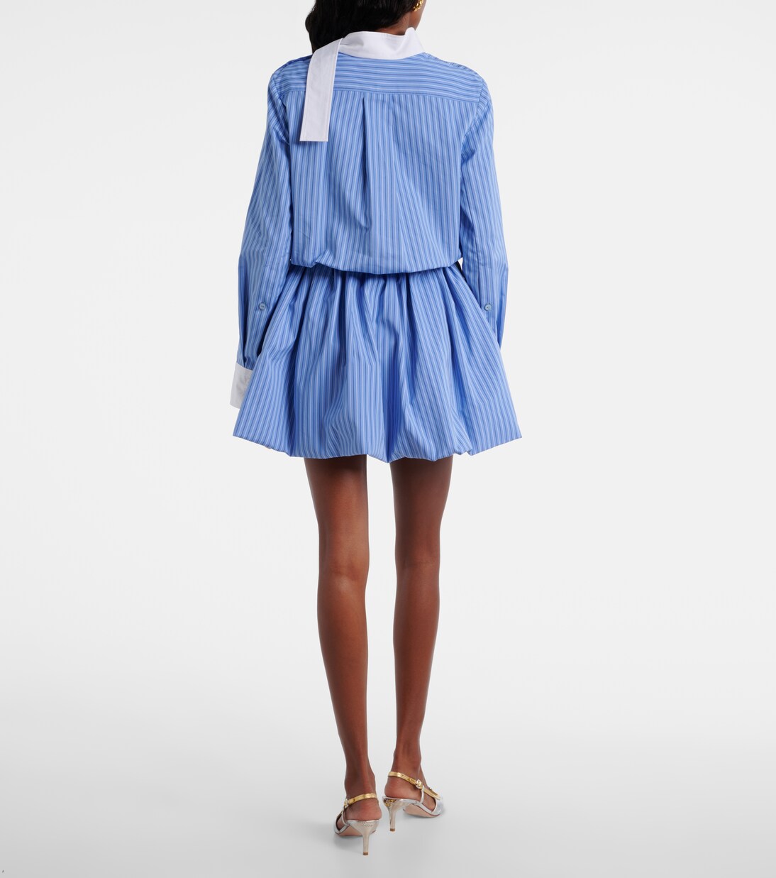 Striped cotton poplin minidress | Patou