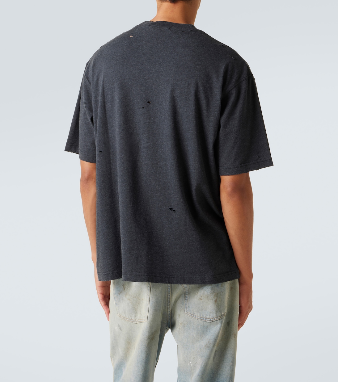 T-shirt en coton mélangé à logo  | Acne Studios