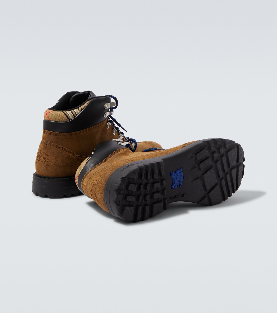 Suede lace-up boots | Burberry