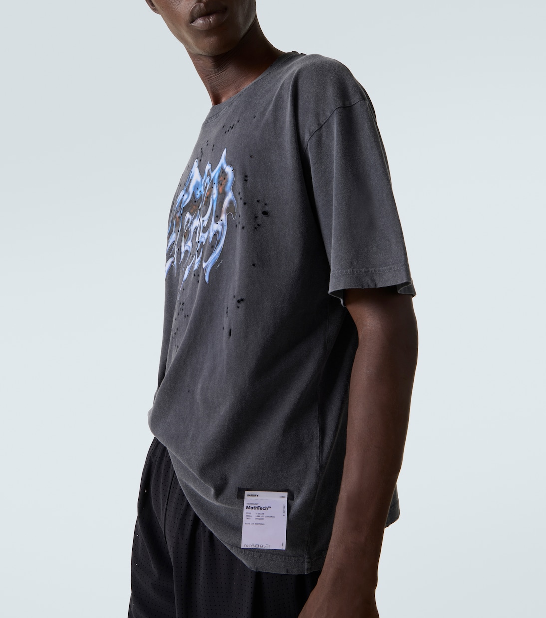 MothTech printed cotton jersey T-Shirt | Satisfy