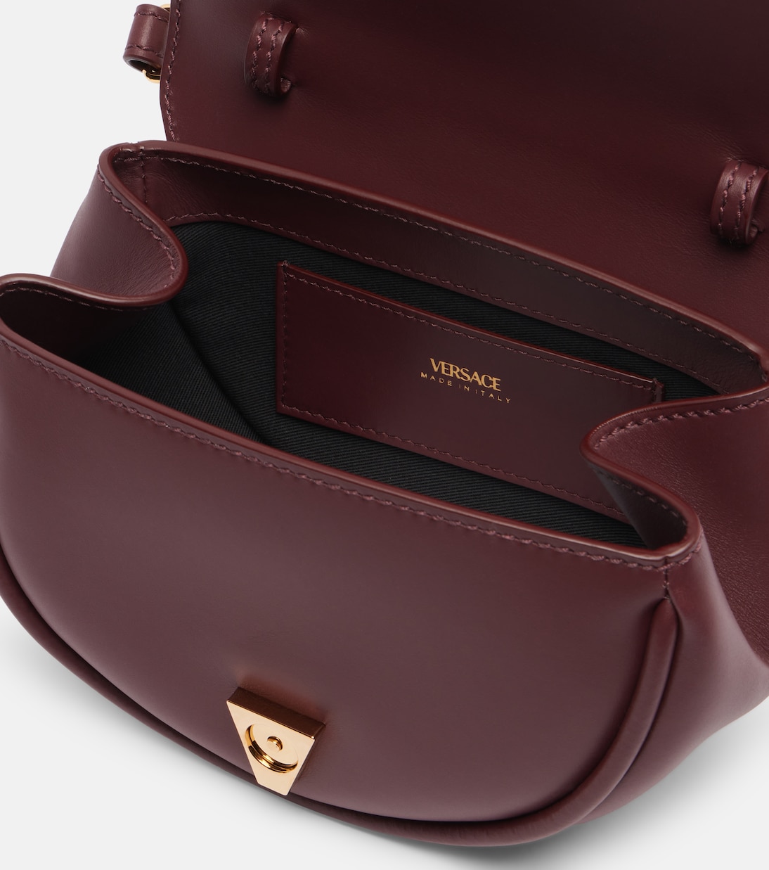 Virtus Small leather shoulder bag | Versace