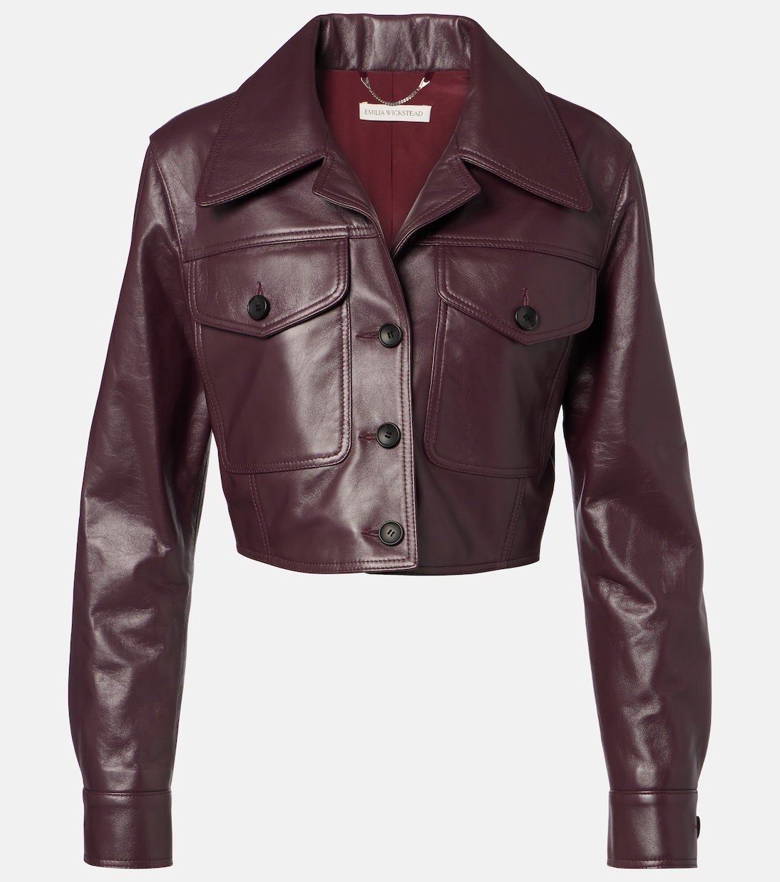 Nics cropped leather jacket | Emilia Wickstead