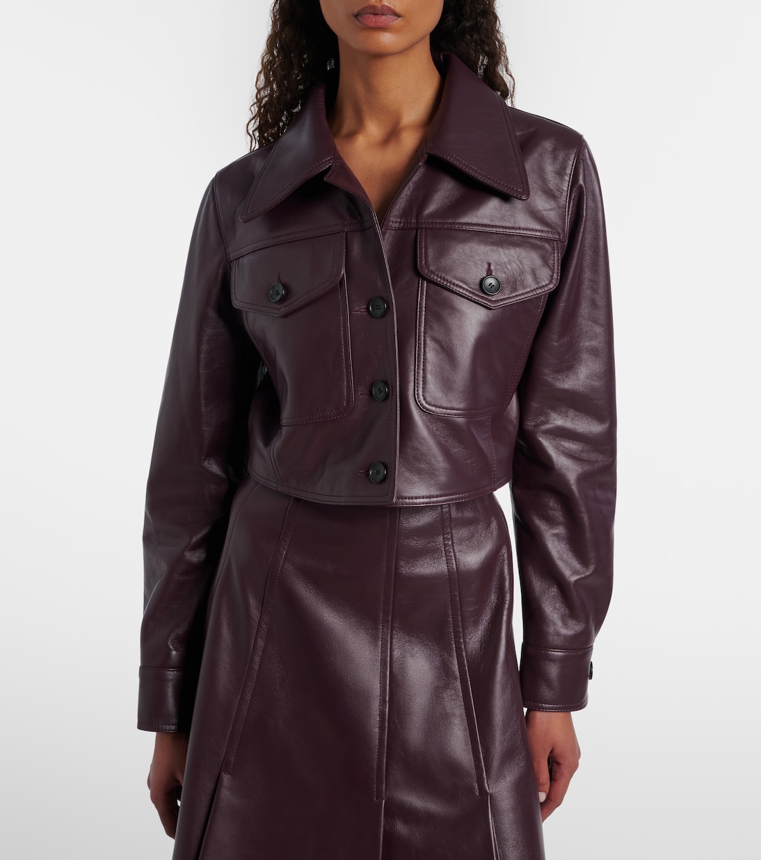 Nics cropped leather jacket | Emilia Wickstead