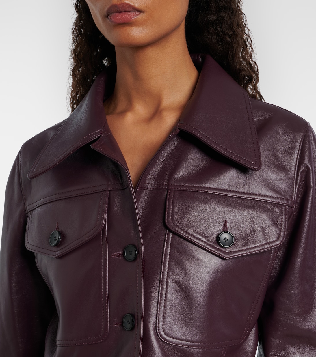 Nics cropped leather jacket | Emilia Wickstead