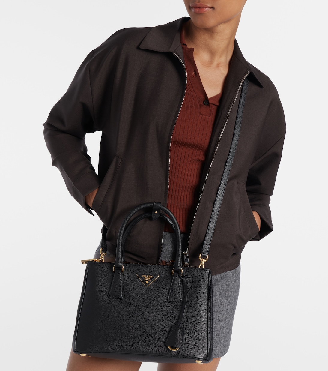 Galleria Medium Saffiano leather tote bag | Prada