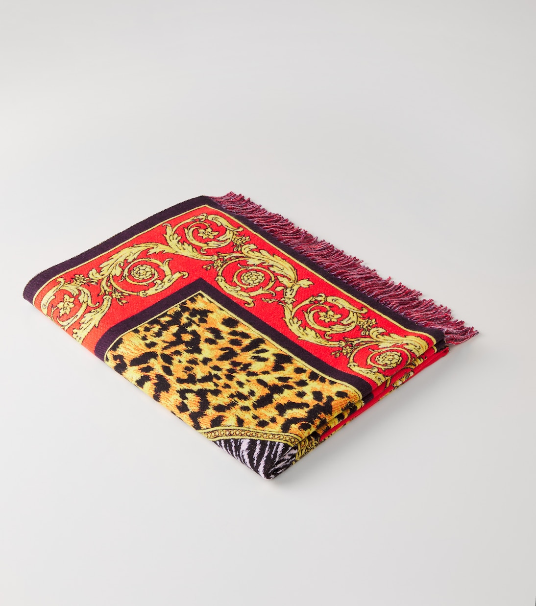 Barocco printed wool blanket | Versace Home