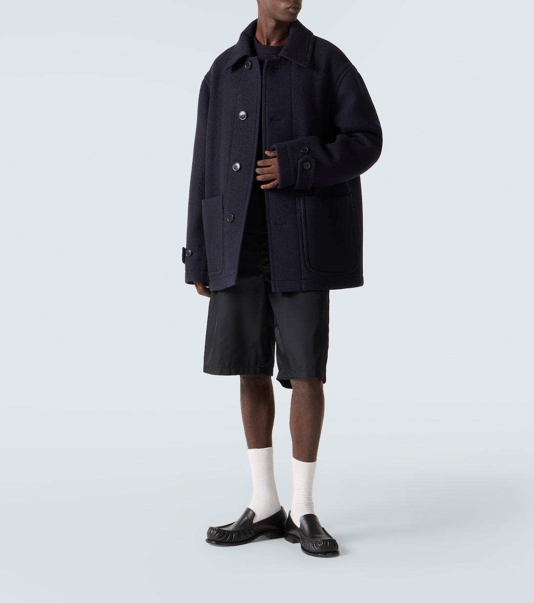 Abrigo de lana y algodón | Dries Van Noten