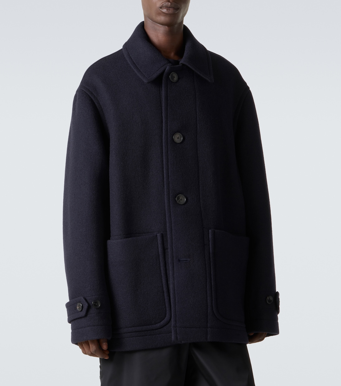 Abrigo de lana y algodón | Dries Van Noten