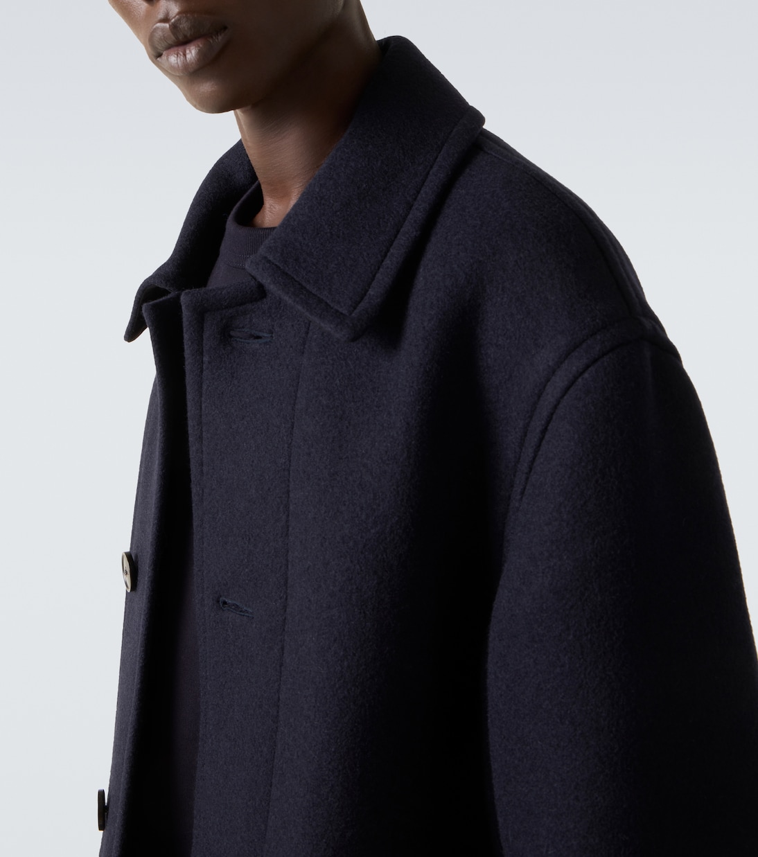 Abrigo de lana y algodón | Dries Van Noten