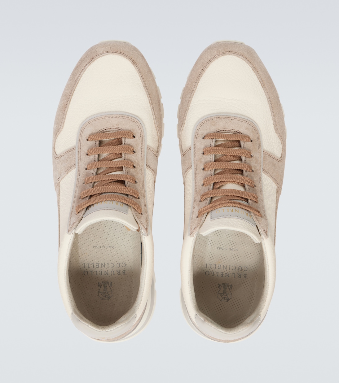 Baskets en cuir et daim | Brunello Cucinelli