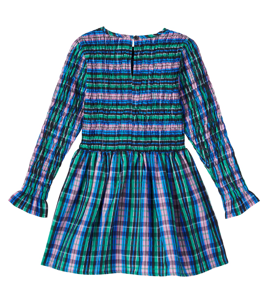 Lidia plaid shirred dress | The New Society