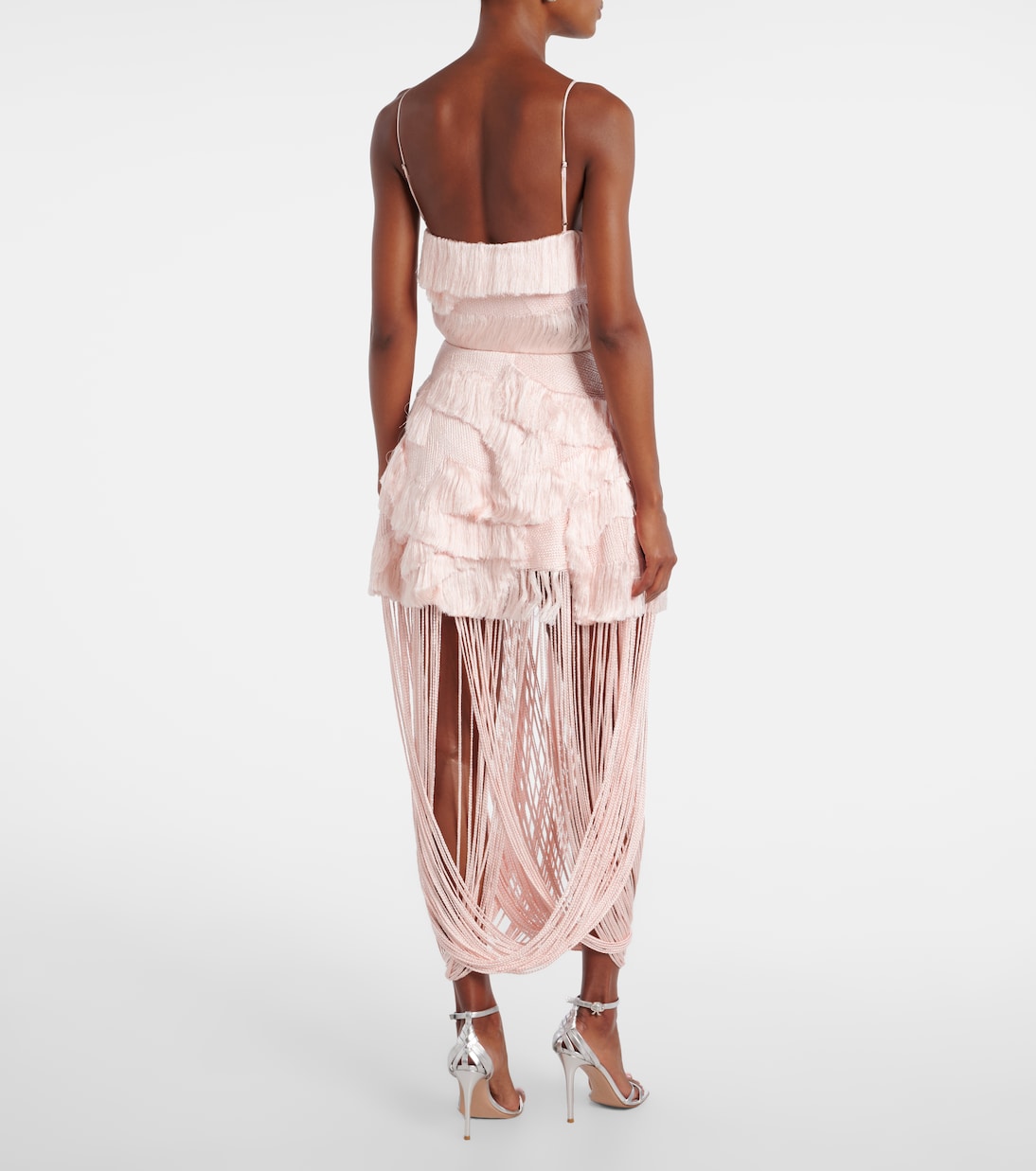Fringed midi skirt | Xu Zhi