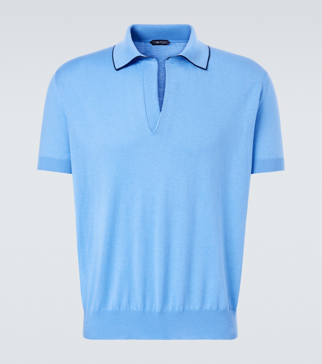 Cotton and silk polo shirt | Tom Ford