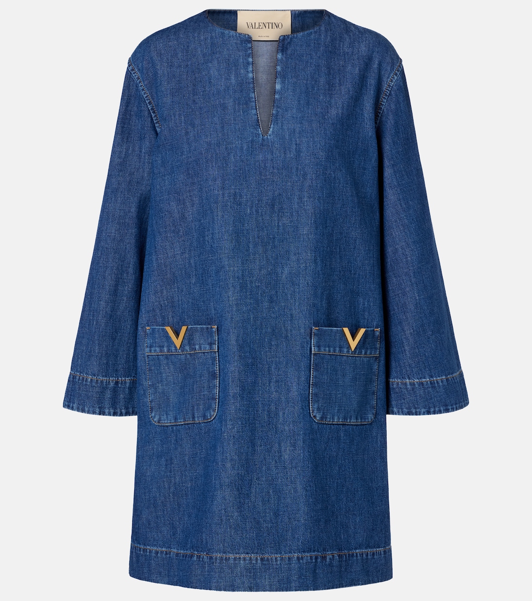 VGold chambray minidress | Valentino