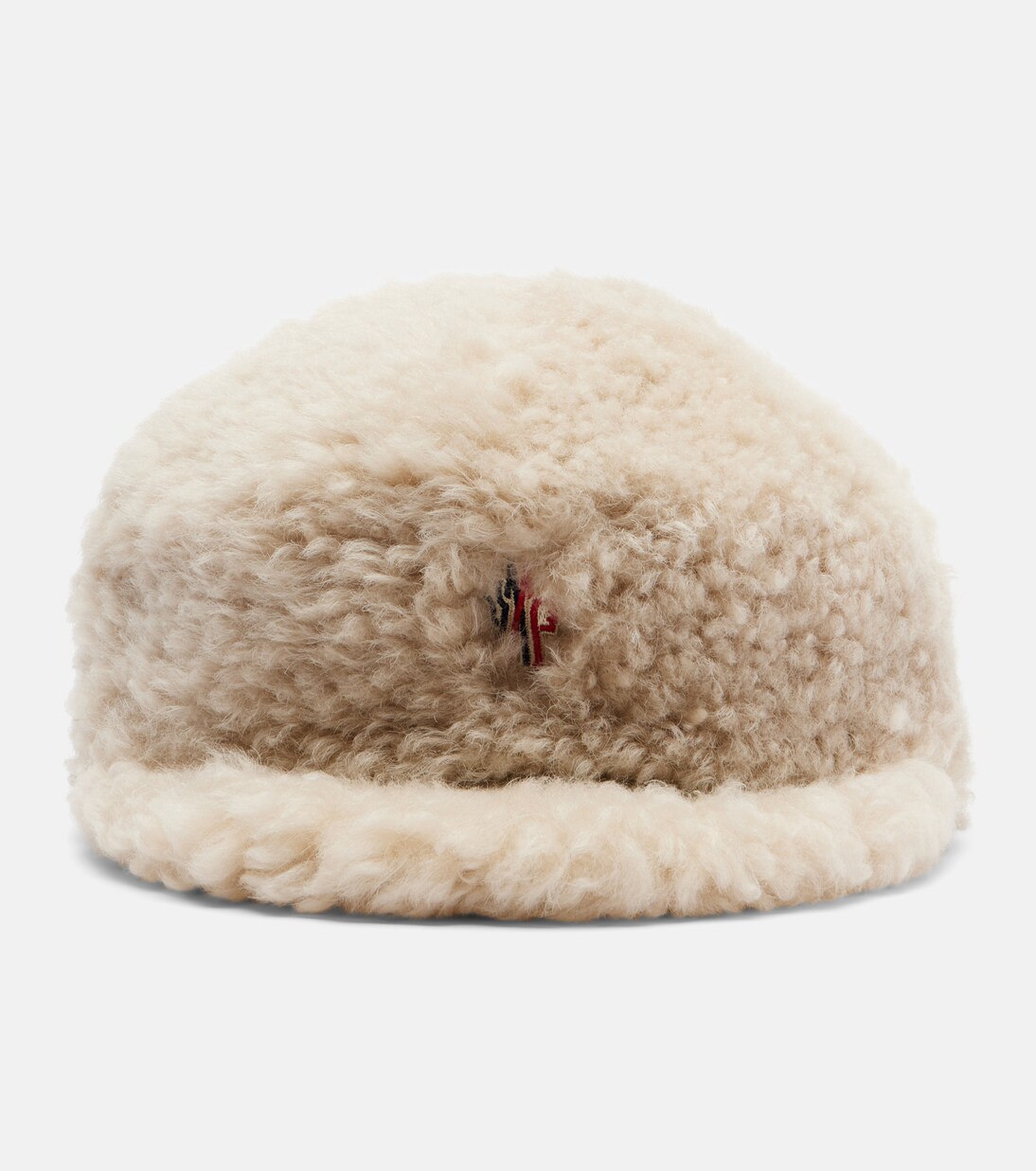 Logo shearling hat | Moncler