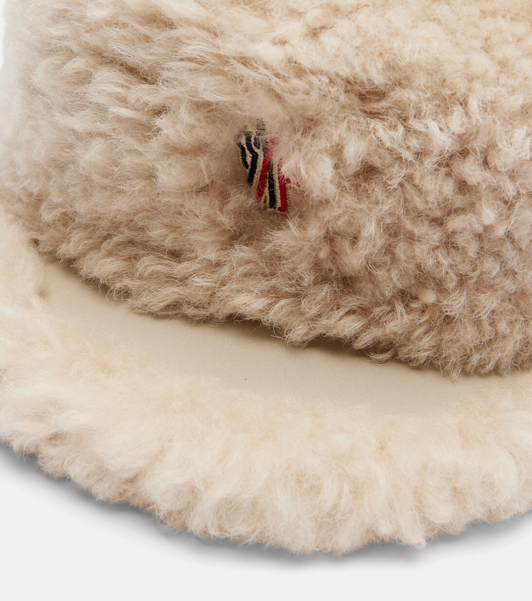 Logo shearling hat | Moncler