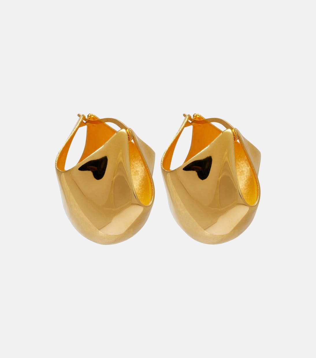 Lotus 18kt gold-plated earrings | Khaite